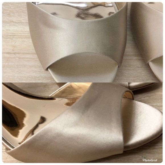 Womens Badgley Mischka Celeste Satin Embellished Nude Pump Heel Size 6.5 - Picture 12 of 12